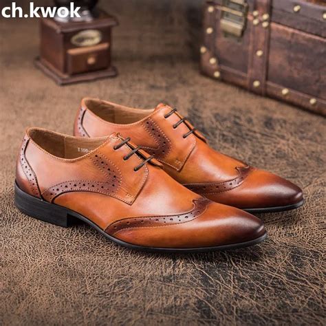 Buy Ch Kwok Mens Business Dress Shoes Genuine Leather