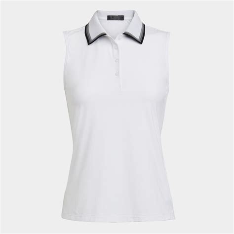 Tux Rib Pleated Collar Silky Tech Nylon Sleeveless Polo G Fore