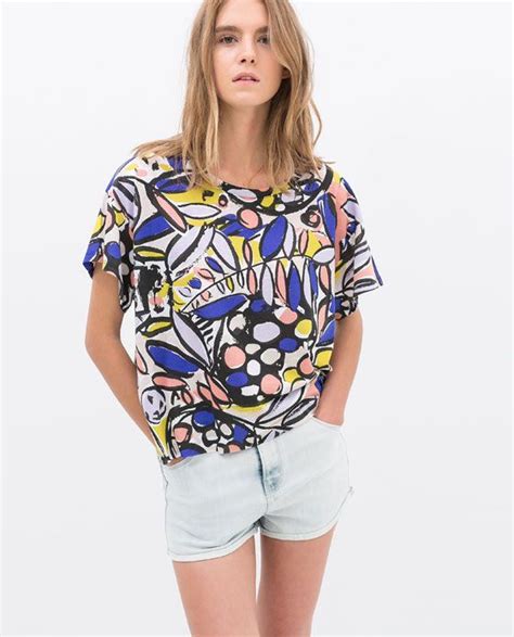 Printed T Shirt Trf New This Week Zara United Kingdom Womens