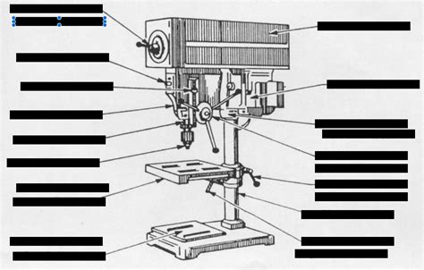 Parts Of A Drill Press Diagram