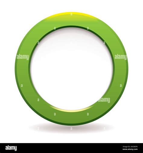 Green circle icon Stock Photo - Alamy