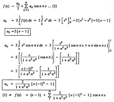 Half Range Series Sine And Cosine Series With Solved Example Problems