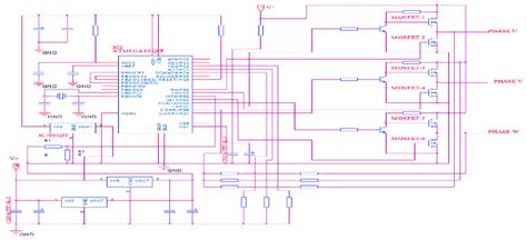 The Electric Circuit Diagram Of The 36v Electronic Control Unit Ecu