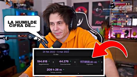 Rubius enseña Cuanto dinero ha ganado con el Extensible de 200 horas