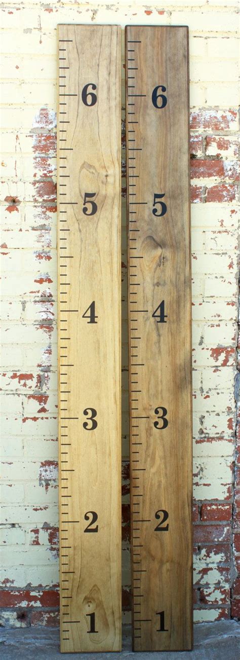 Wooden Ruler Growth Chart - Educational Chart Resources