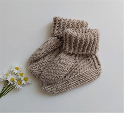 PDF Knitting Pattern Ivory Baby Booties Knitting Pattern - Etsy