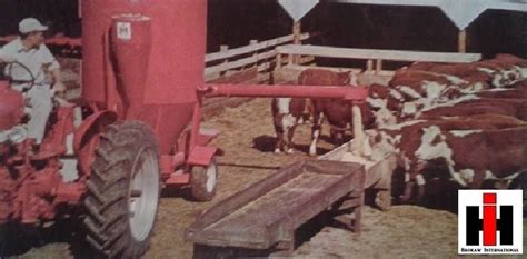 Feeding Cows International Harvester Tractors Agriculture Tractor