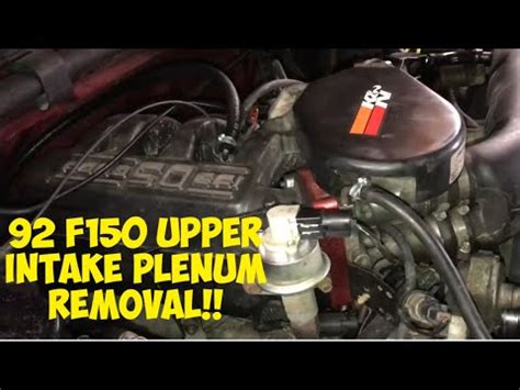 92 F150 Upper Intake Plenum Removal YouTube