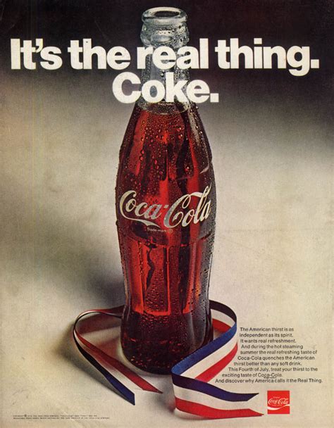 The American Thirst Is As Independent As Its Spirit Coca Cola Ad 1970 L