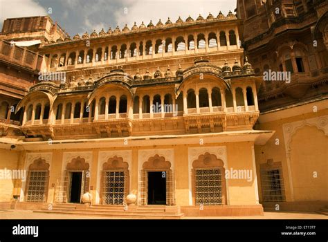 Mehrangarh Fort, Mehrangarh Museum, Jodhpur, Rajasthan, India Stock ...