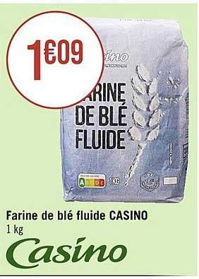 Promo Farine De Blé Fluide format Familial Francine chez Carrefour