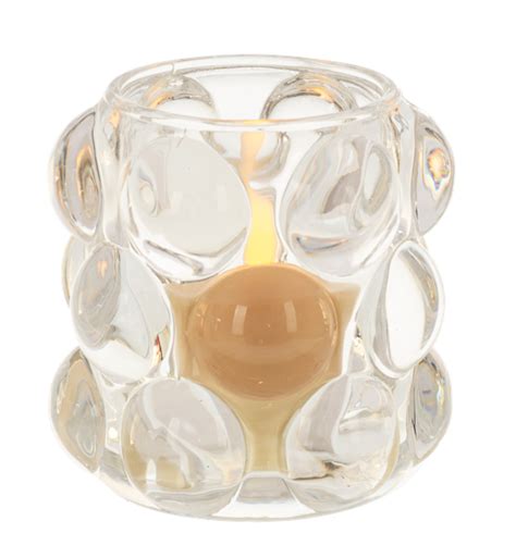 Wholesale Bubble Glass Tealight Holder 6 Pc Ppk Ganz