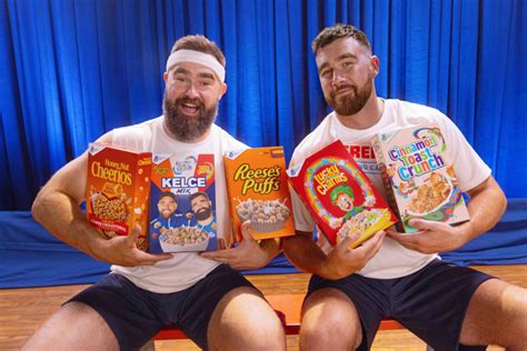 Travis, Jason Kelce Share Details On Their Kelce Mix Breakfast Cereal