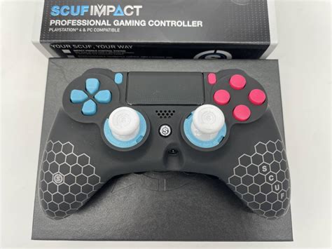 【目立った傷や汚れなし】scuf Impact スカフ インパクト Professional Gaming Controller Ps4対応コントローラー Black Sg402 02 の落札