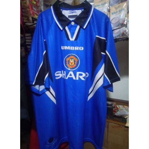 Jual Jersey Retro Manchester United Mu Rd Shopee Indonesia