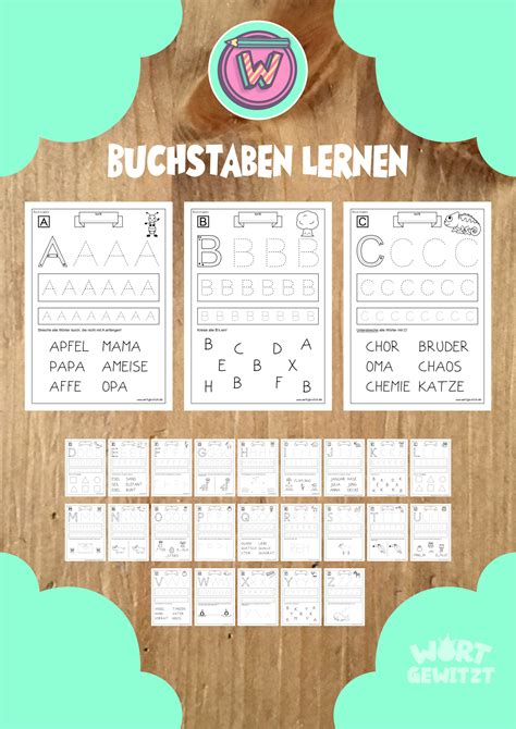 Arbeitsblaetter Buchstaben Lernen A Bis Z Unterrichtsmaterial In Den