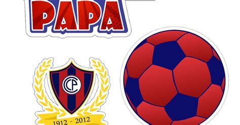 Topper imprimible Cerro Porteño Paraguay