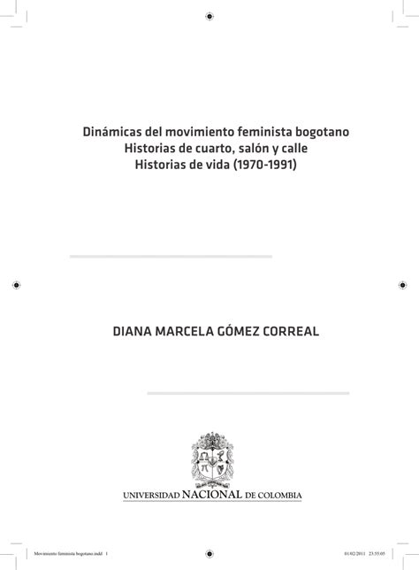 Pdf G Mez Correal Diana Marcela Din Micas Del Movimiento