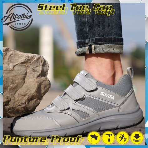 Jual Promo Sepatu Safety Sport Alfathi New Original By Guyisa Grey