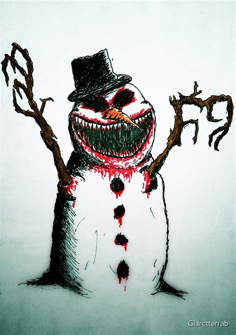 "Evil Snowman" by Giarctterrab | Redbubble