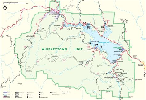 Park Map Of Whiskeytown National Recreation Area Pdf