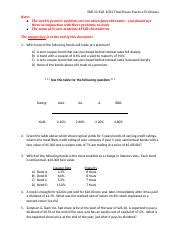 Practice Problems For Sm Fall Final Exam Course Hero