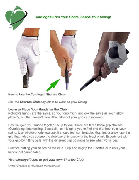 100 Cardiogolf Drills And Exercises With The Shortee Club Hand