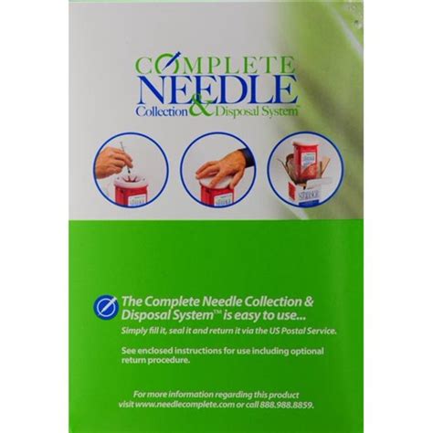 Sharps Compliance Complete Needle Collection & Disposal System Syringe - Walmart.com