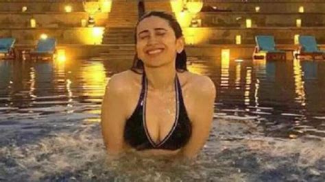 Karishma Kapoor Swimsuit Video Year Old Karisma Kapoor Drops A