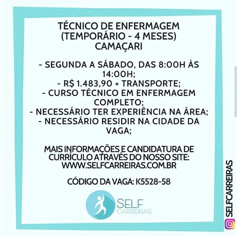 Pin De Empregos Na Bahia Em Vagas De Emprego Vagas De Emprego Cursos