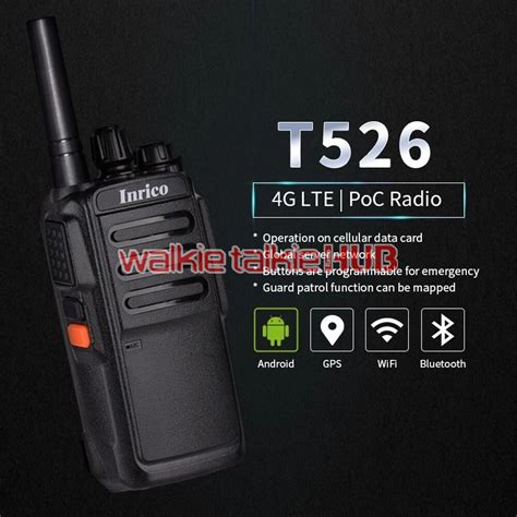 Inrico T G Lte Poc Walkie Talkie With Sim Card Two Way Radio