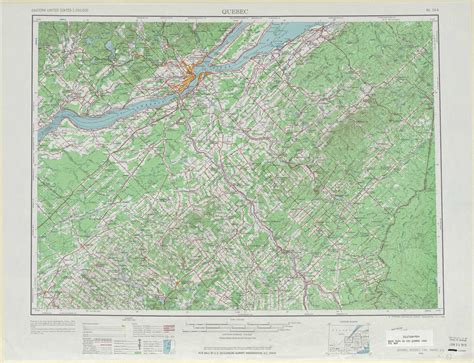 Quebec Topographic Map Me Usgs Topo 1250000 Scale