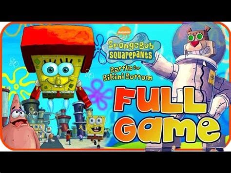 SpongeBob Battle For Bikini Bottom FULL Movie GAME Longplay PS2