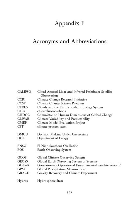 Appendix F Acronyms And Abbreviations Evaluating Progress Of The U S