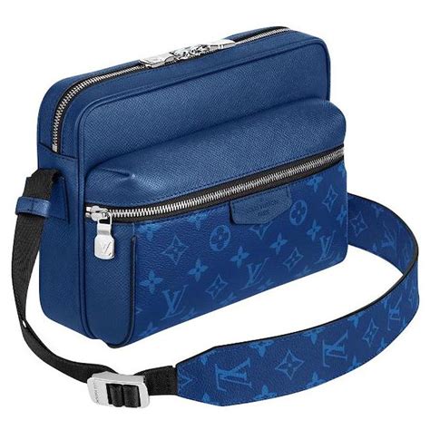 Louis Vuitton Besace LV Outdoor Bleue Cuir Ref 787709 Joli Closet