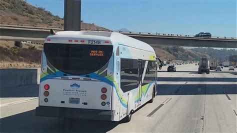 Foothill Transit 2013 Nabi 42 Brt Cng Bus F2148 On I 10 East In Pomona