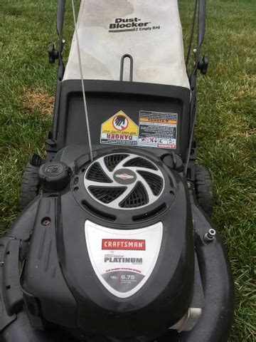 Sears Craftsman Platinum 21 Cut Rear Bag Push Mower Nex Tech