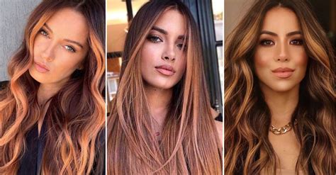 Cabello Mechas Cobrizas Para Morenas Que Quieran Un Cambio De Look