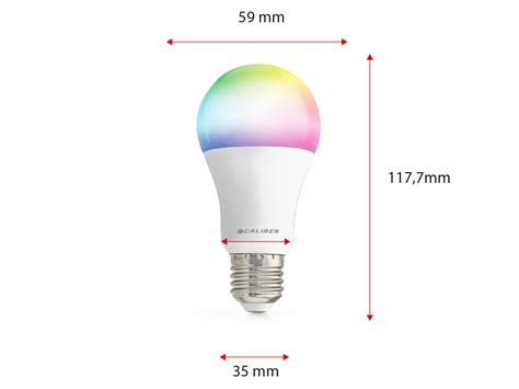 Ampoule Connectée E27 à Graduation avec LED RGB Ampoule Poire