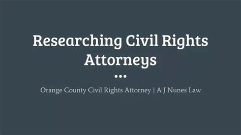 Ppt Researching Civil Rights Attorneys Powerpoint Presentation Free