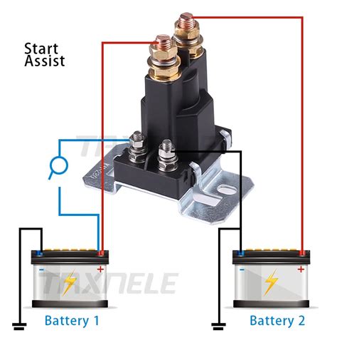 Pin Over A V Dual Battery Isolator Relay Start Universal On Off