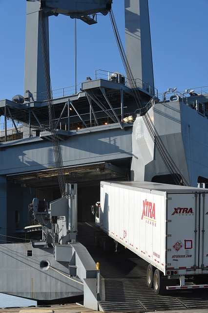 Cargo Is Loaded Onto Military Sealift Commands USNS NARA DVIDS