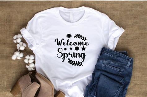 Welcome Spring Svg T Shirt Design Graphic By Lal Mia · Creative Fabrica