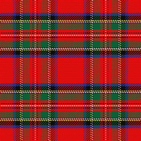 Seamless Pattern Scottish Tartan Premium Vector