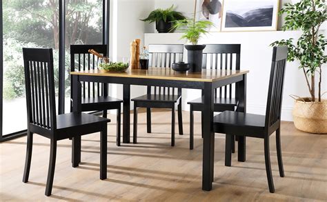 30 Dining Table And Black Chairs DECOOMO