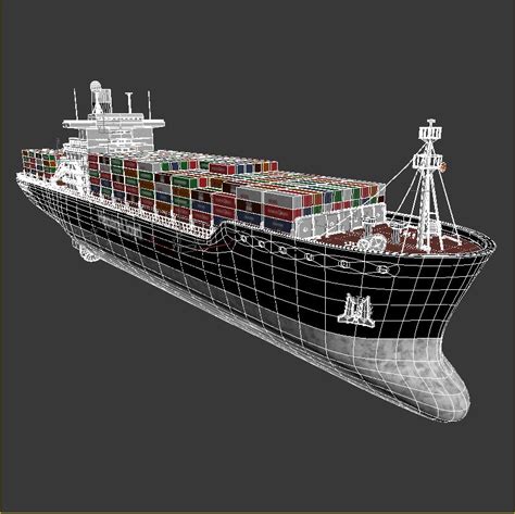 3D container ship model - TurboSquid 1159396