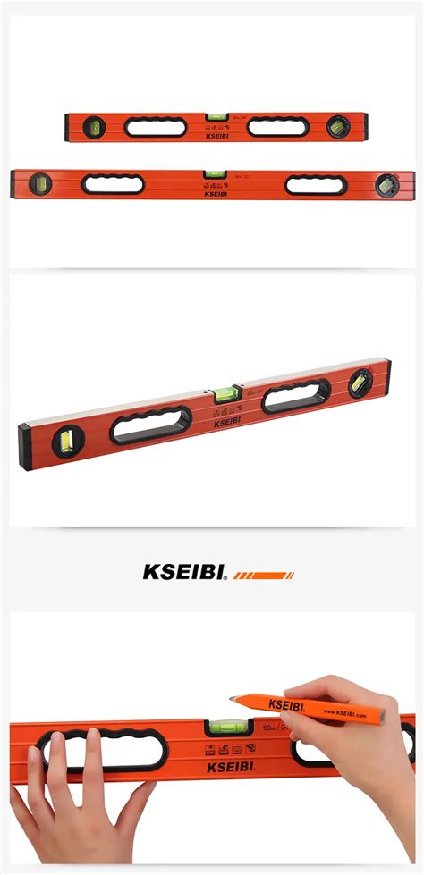 Kseibi Industrial Spirit Level With Three Vials Nivel Espiritual