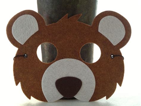 Brown Bear Mask By Icrownyou On Etsy 1200 Bear Mask Bear Costume