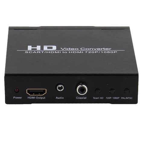 Scart To Hdmi Converter Video Audio Adapter Box With Scart Hd Switch Pal Ntsc Video Scaler 1080p