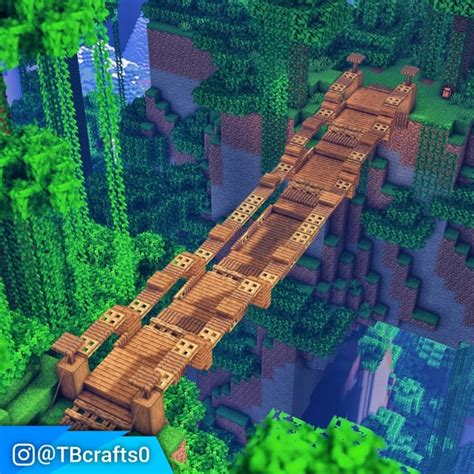 A Rope Bridge! : r/Minecraftbuilds